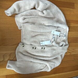 BB Dakota Steve Maden blush fuzzy cropped sweater and tank NWT